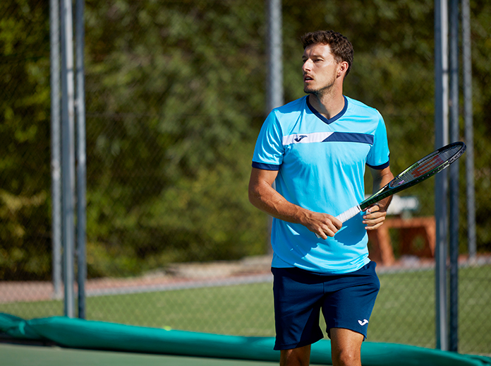 Pablo Carreño entrenando.